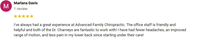 Chiropractic Mill Hall PA Marlana Davis Screenshot Testimonial